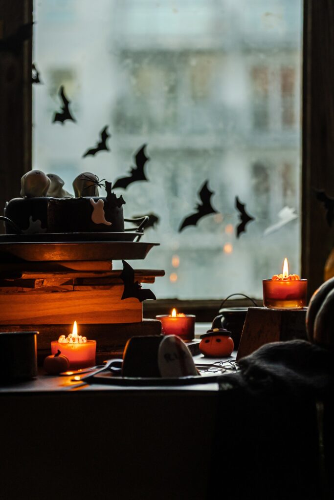 Fotografia kulinarna deser: halloweenowy tort tematyczny, creative food styling