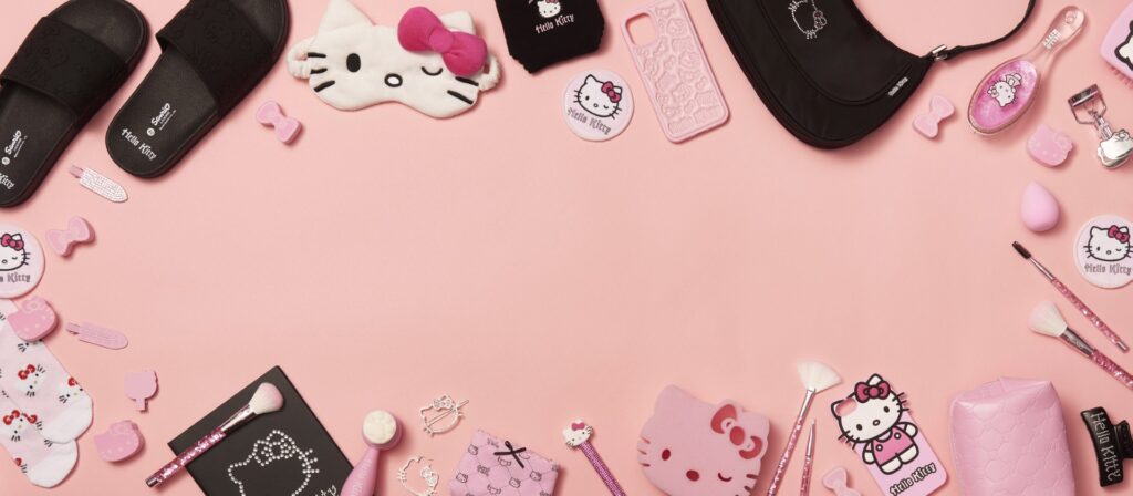 Fotografia produktowa baner: Hello Kitty baner kampanii, profesjonalna sesja e-commerce