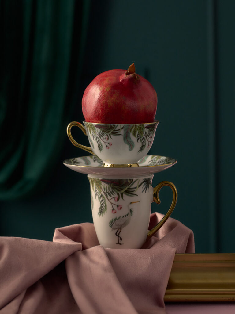 Sesja aranżacyjna Eternal Elegance: elegancki zestaw do kawy i herbaty